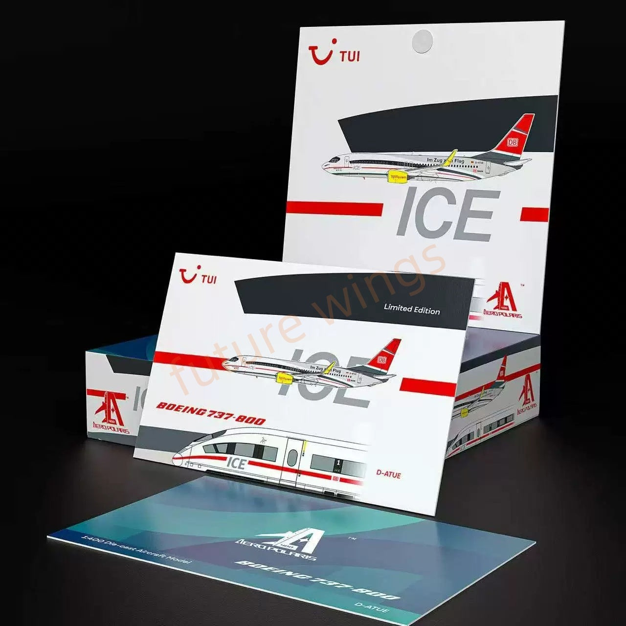 1:400 AeroPolaris 7380011 Tui Airways B737-800 D-ATUE Aircraft Model+Free Tractor