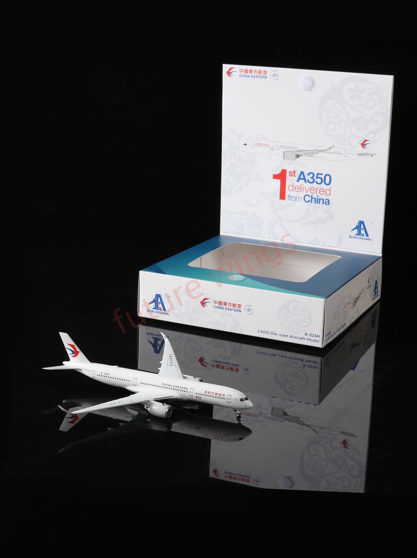 1:400 AeroPolaris 3590001 China Eastern Airlines A350-900 B-323H Aircraft Model+Free Tractor