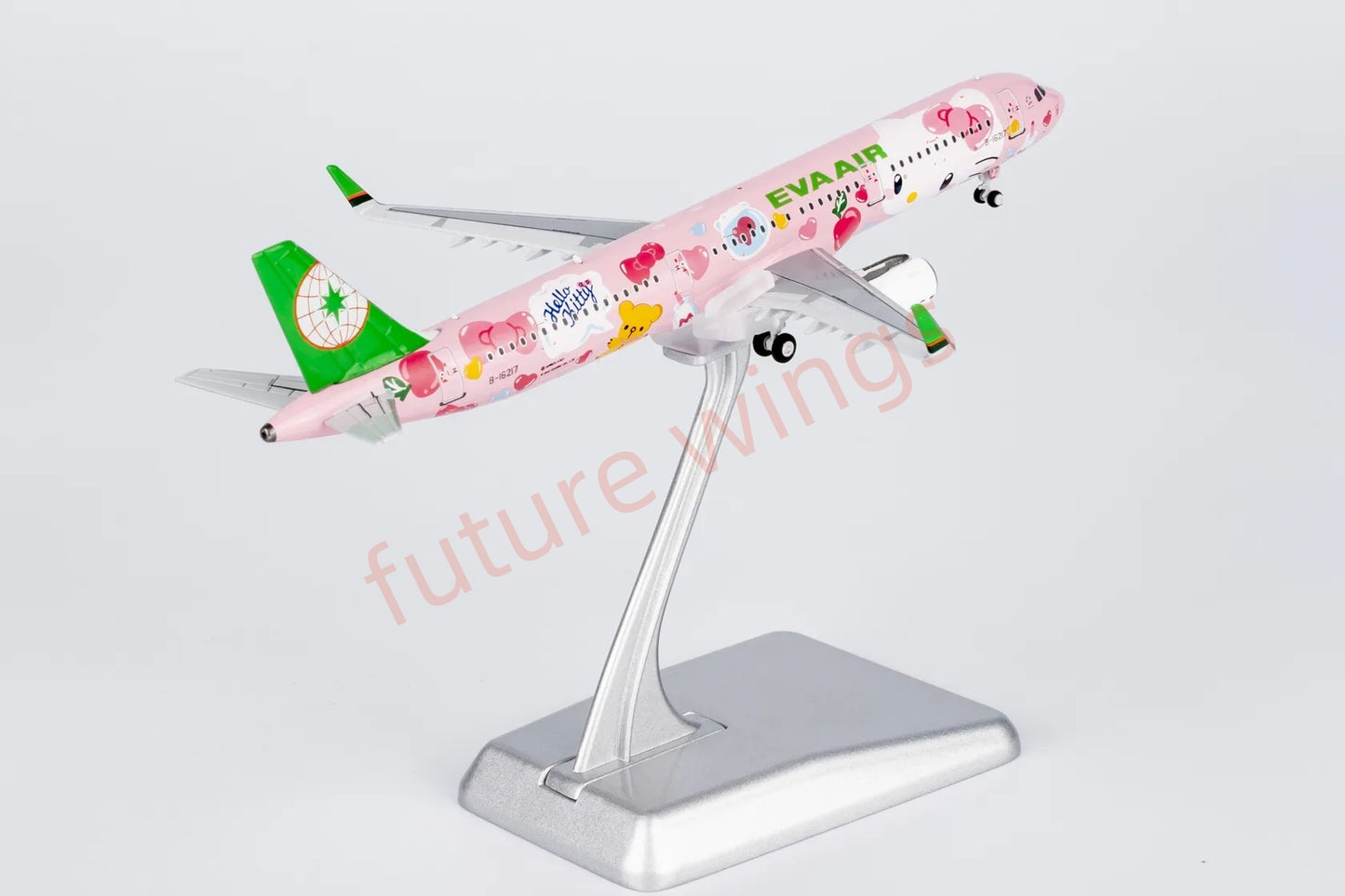 1:400 NG Models NG13122 EVA Air A321 B-16217 KITTY "Luxury Package"Aircraft Model+Free Tractor