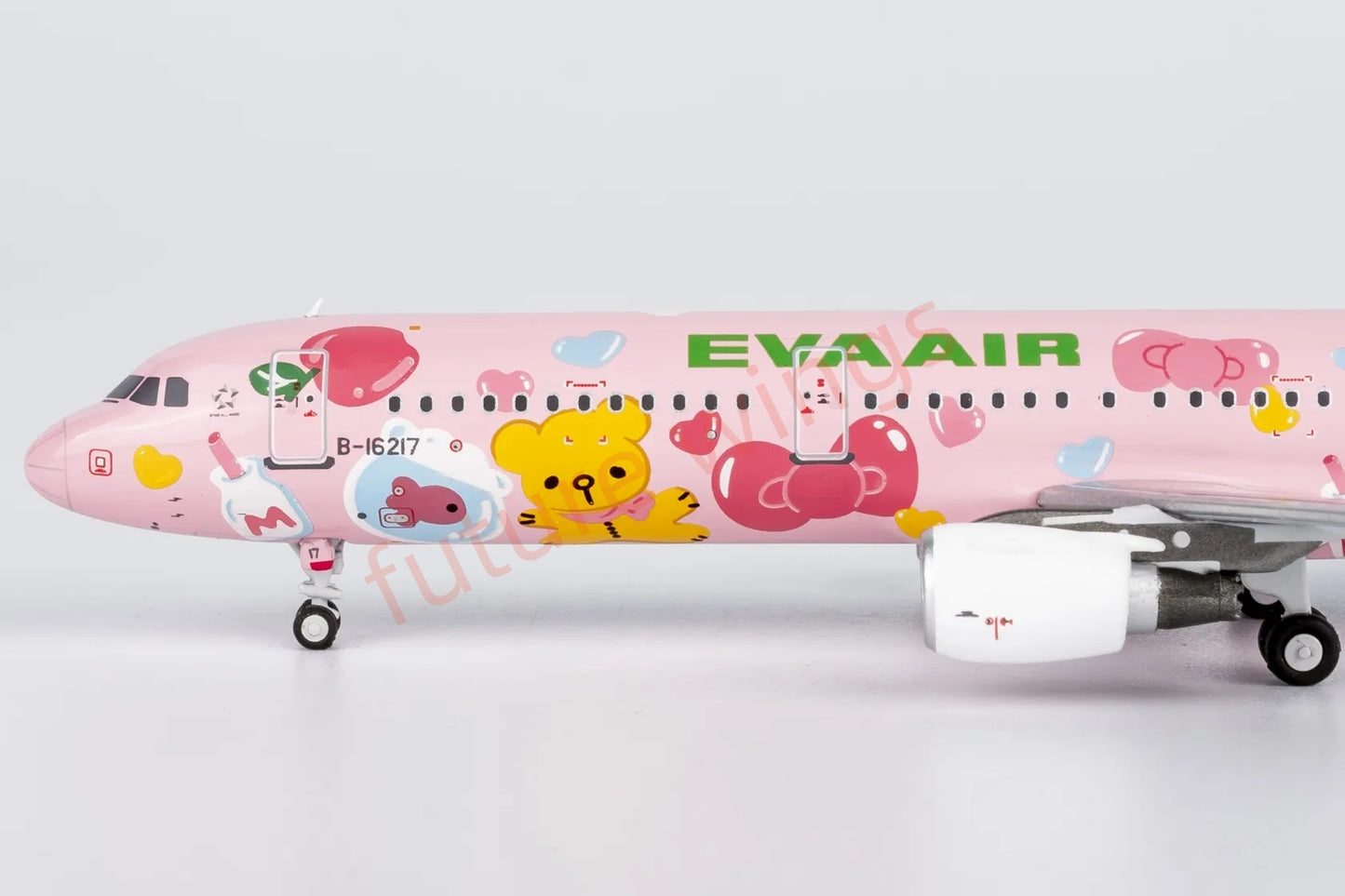 1:400 NG Models NG13122 EVA Air A321 B-16217 KITTY "Luxury Package"Aircraft Model+Free Tractor