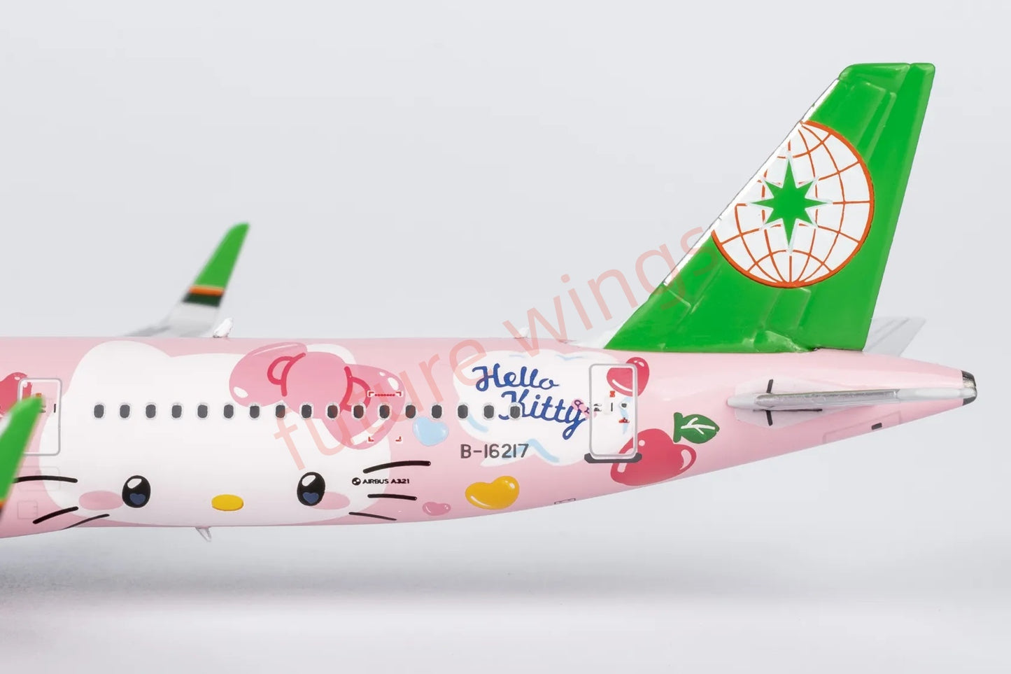 1:400 NG Models NG13122 EVA Air A321 B-16217 KITTY "Luxury Package"Aircraft Model+Free Tractor