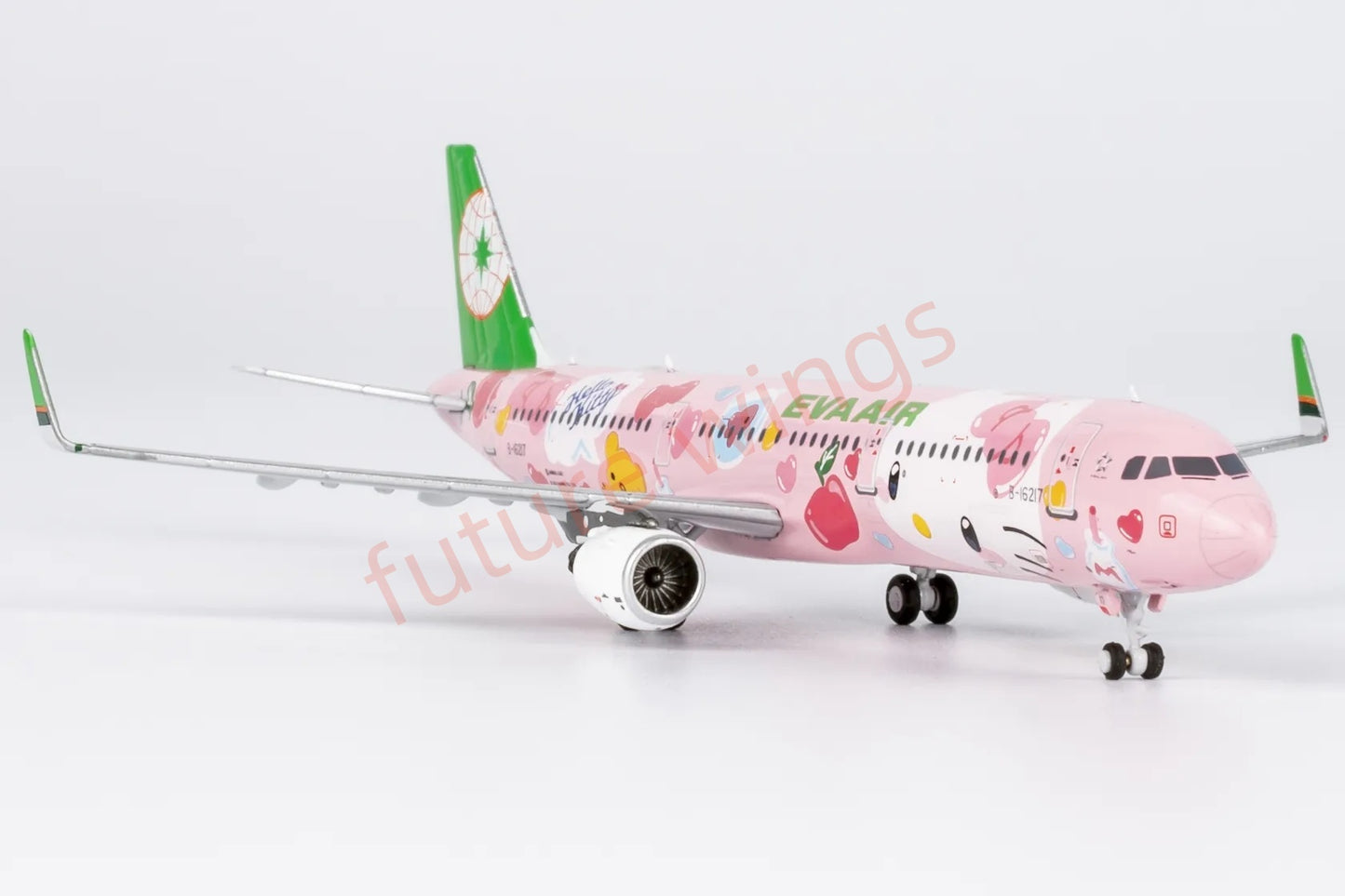 1:400 NG Models NG13122 EVA Air A321 B-16217 KITTY "Luxury Package"Aircraft Model+Free Tractor