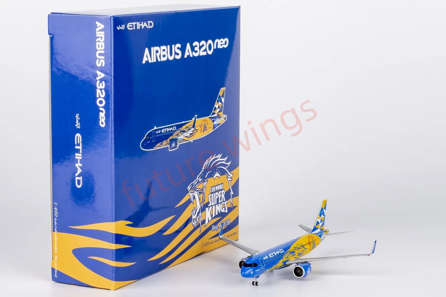 1:400 NG Models NG15058 Etihad Airways A320neo A6-EJB Aircraft Model+Free Tractor