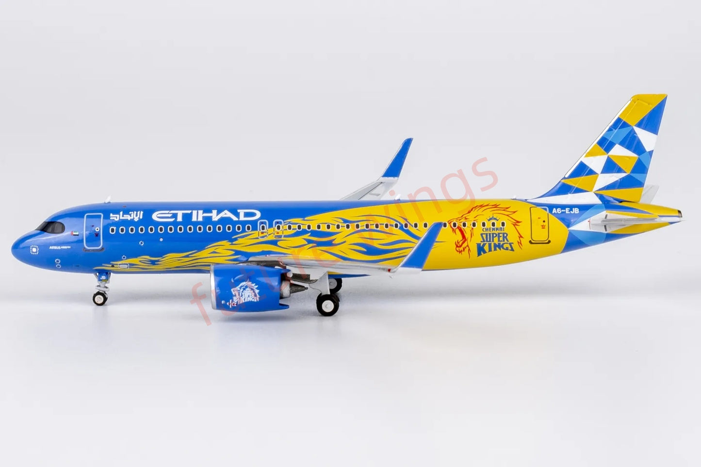 1:400 NG Models NG15058 Etihad Airways A320neo A6-EJB Aircraft Model+Free Tractor