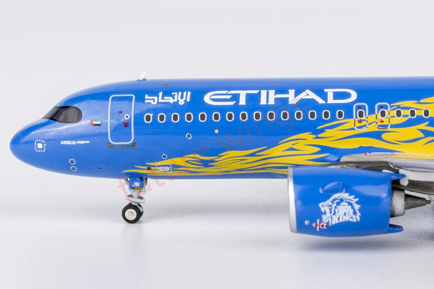 1:400 NG Models NG15058 Etihad Airways A320neo A6-EJB Aircraft Model+Free Tractor