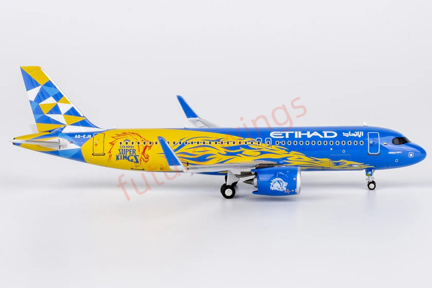 1:400 NG Models NG15058 Etihad Airways A320neo A6-EJB Aircraft Model+Free Tractor
