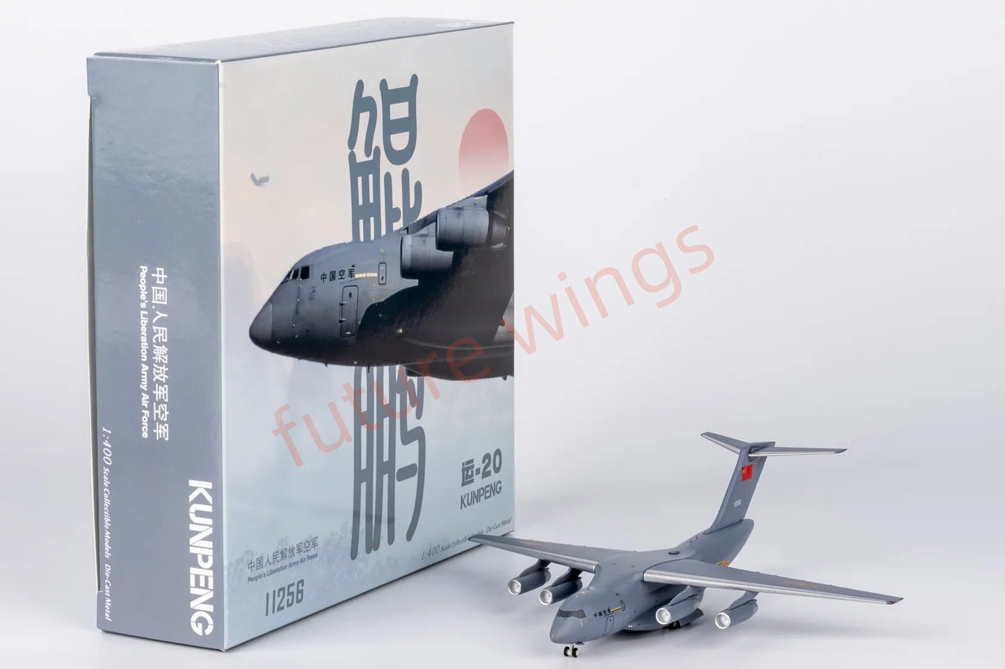 1:400 NG Models NG22023 China Air Force Y-20 "KunPeng" 11256 Transport Aircraft Model+Free Tractor