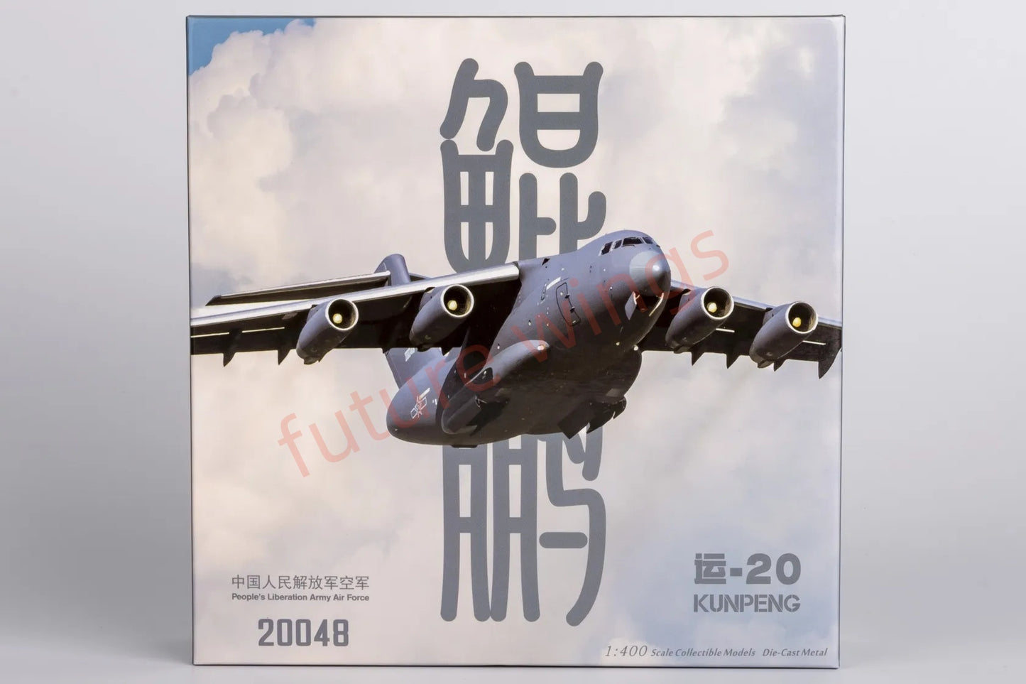 1:400 NG Models NG22020 China Air Force Y-20 "KunPeng" 20048 Transport Aircraft Model+Free Tractor