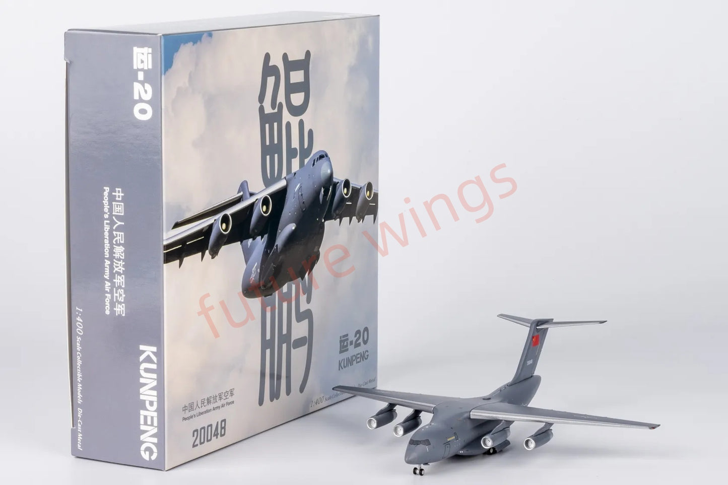 1:400 NG Models NG22020 China Air Force Y-20 "KunPeng" 20048 Transport Aircraft Model+Free Tractor