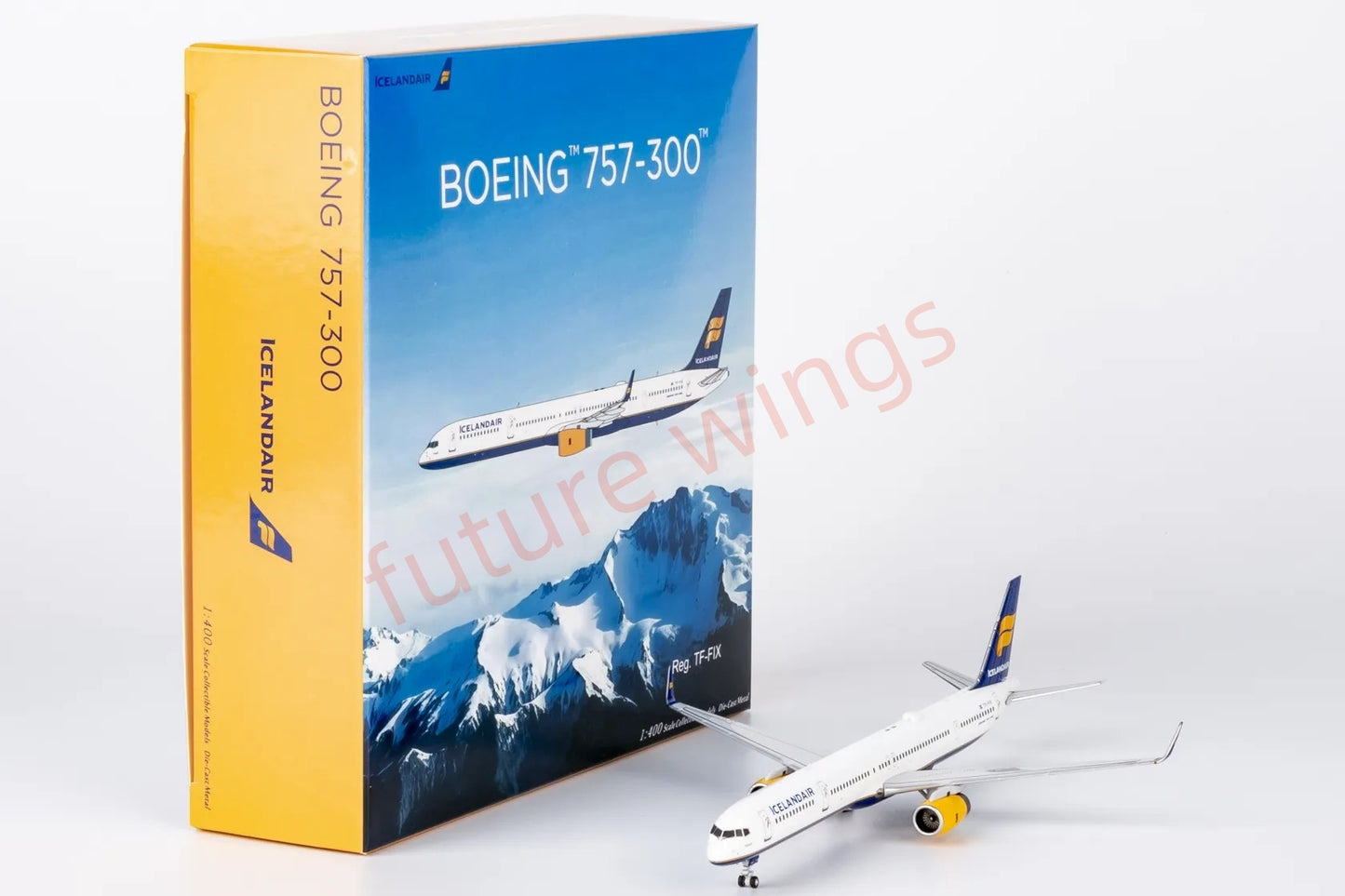 1:400 NG Models NG45008 Iceland Air B757-300 TF-FIX Aircraft Model+Free Tractor