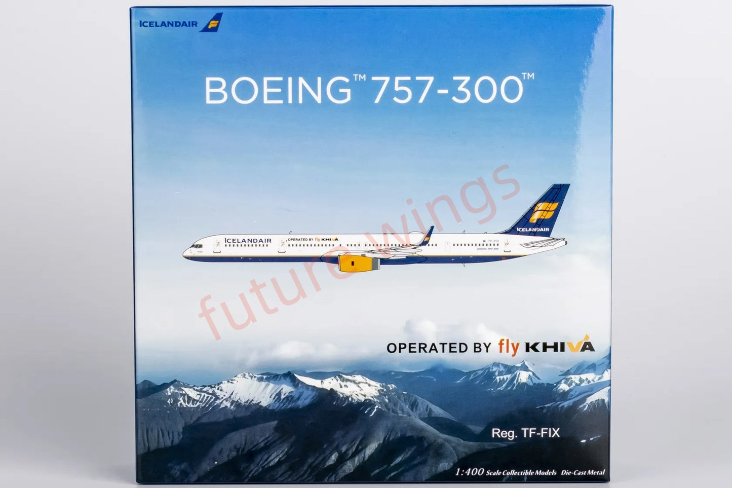 1:400 NG Models NG45007 Iceland Air B757-300 TF-FIX Aircraft Model+Free Tractor