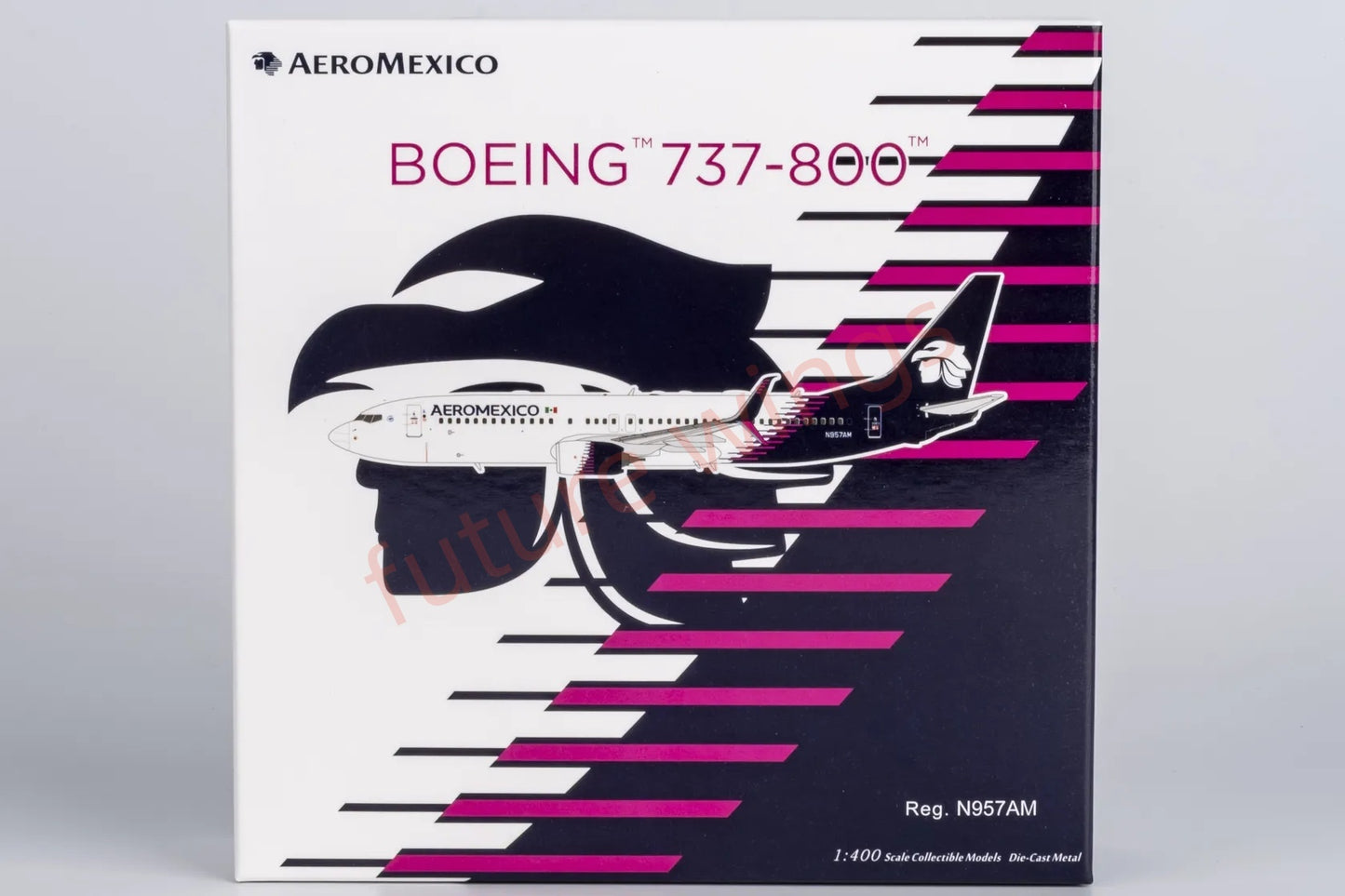 1:400 NG Models NG58247 AeroMexico B737-800/w N957AM Aircraft Model+Free Tractor
