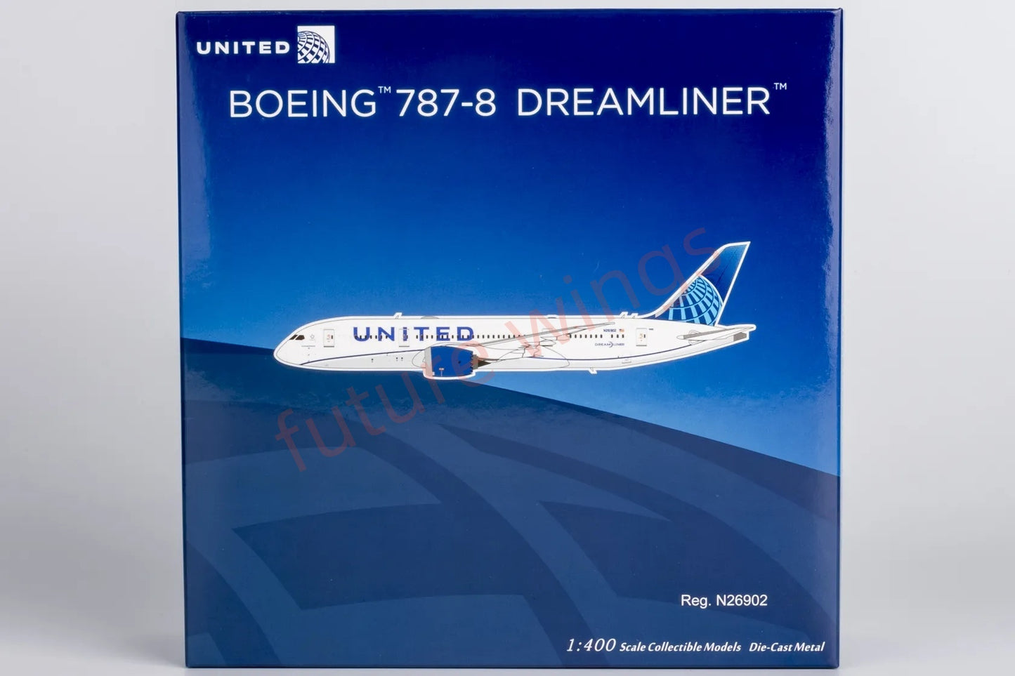 1:400 NG Models NG59031 United Airlines B787-8 N26902 Aircraft Model+Free Tractor