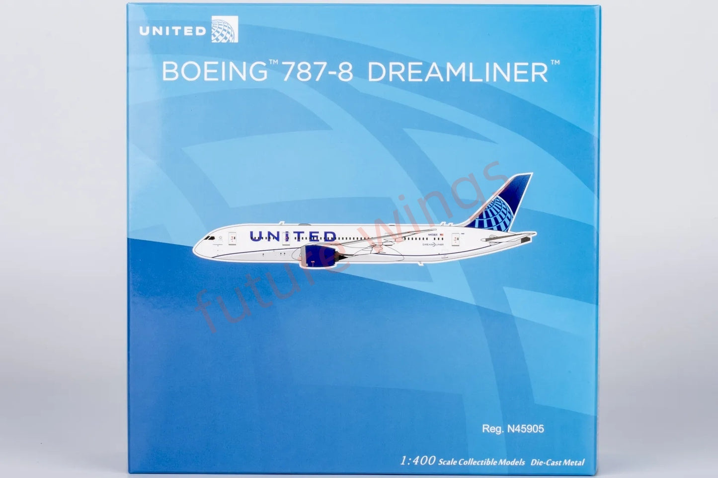 1:400 NG Models NG59032 United Airlines B787-8 N45905 Aircraft Model+Free Tractor