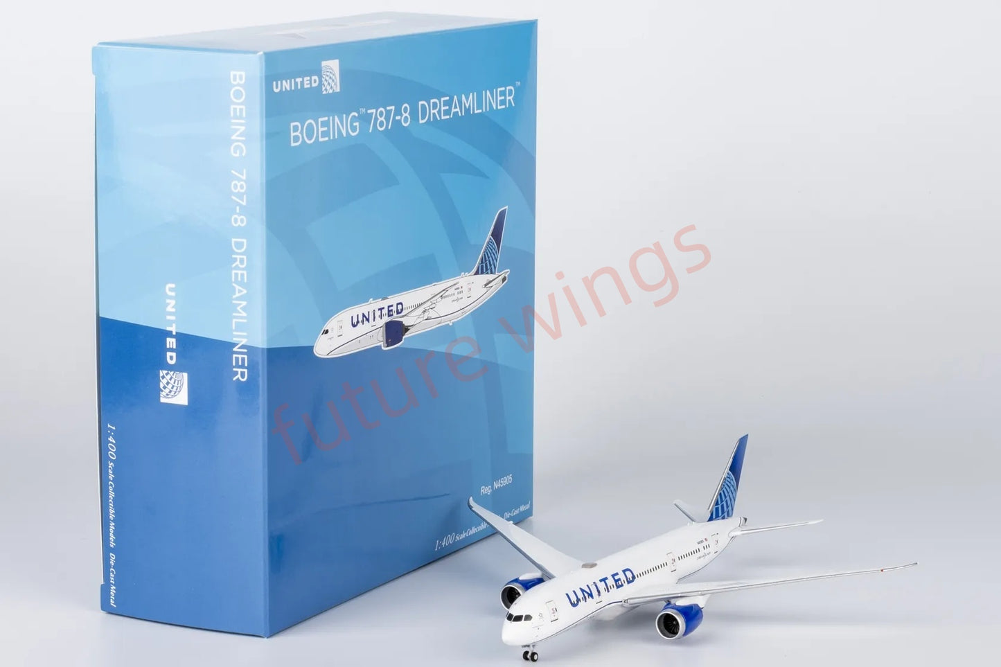 1:400 NG Models NG59032 United Airlines B787-8 N45905 Aircraft Model+Free Tractor