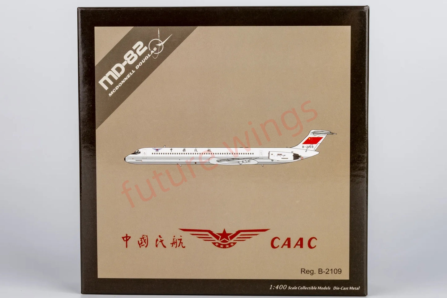 1:400 NG Models NG83018 CAAC McDonnell Douglas MD-82 B-2109 Aircraft Model+Free Tractor