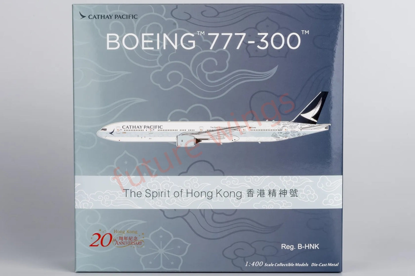 1:400 NG Models NG73071 Cathay Pacific B777-300 B-HNK Aircraft Model+Free Tractor