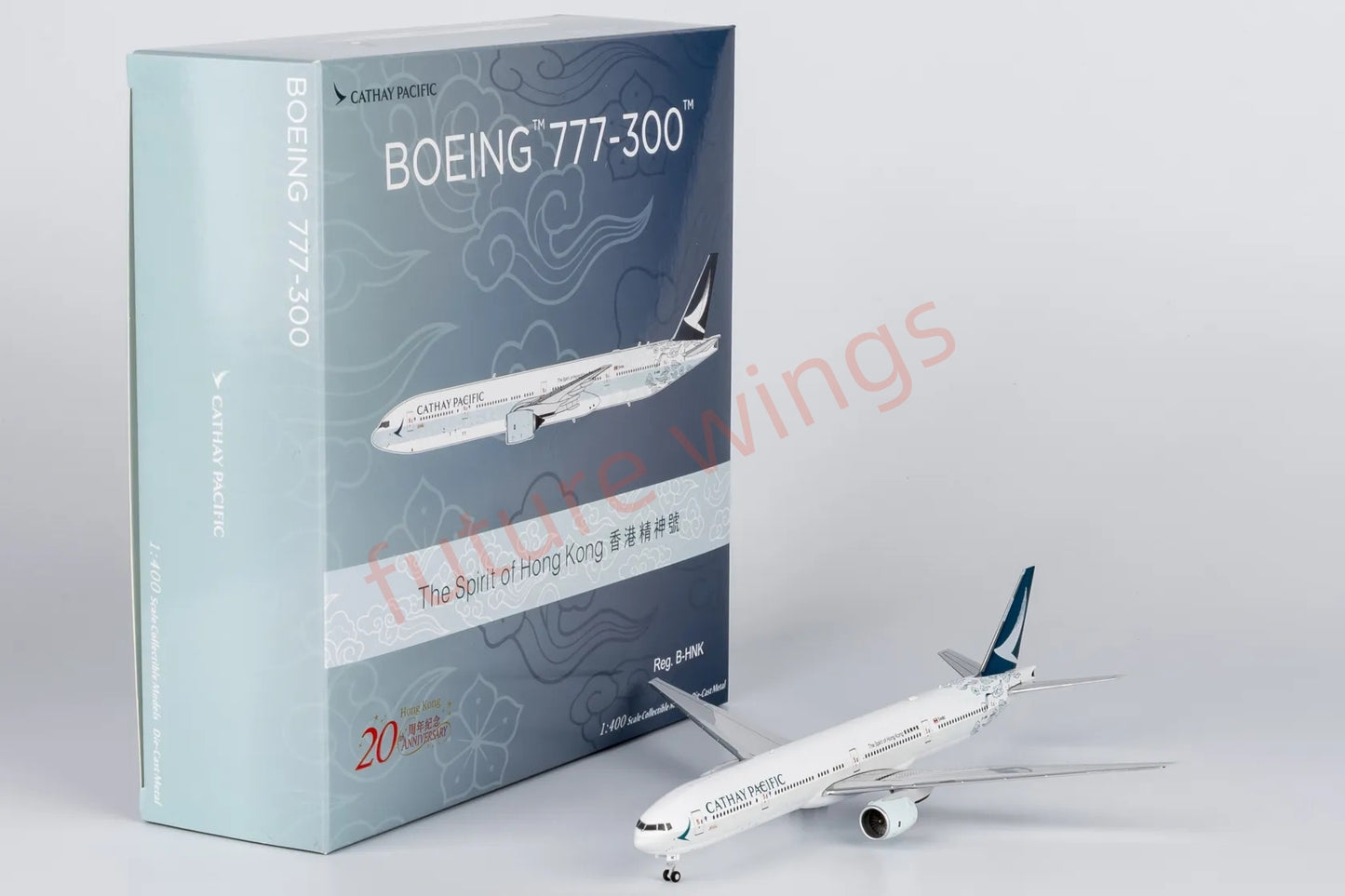1:400 NG Models NG73071 Cathay Pacific B777-300 B-HNK Aircraft Model+Free Tractor
