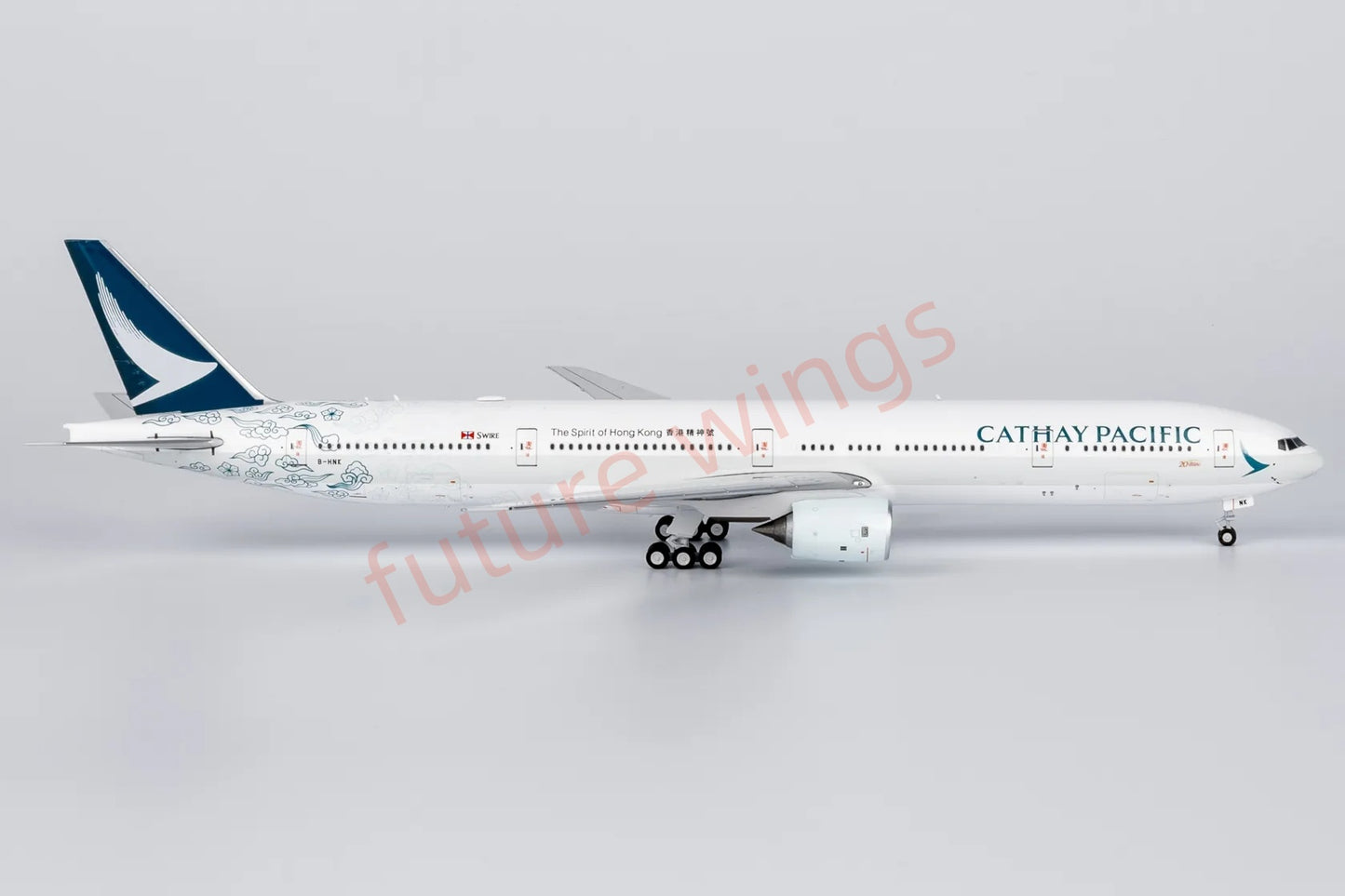 1:400 NG Models NG73071 Cathay Pacific B777-300 B-HNK Aircraft Model+Free Tractor