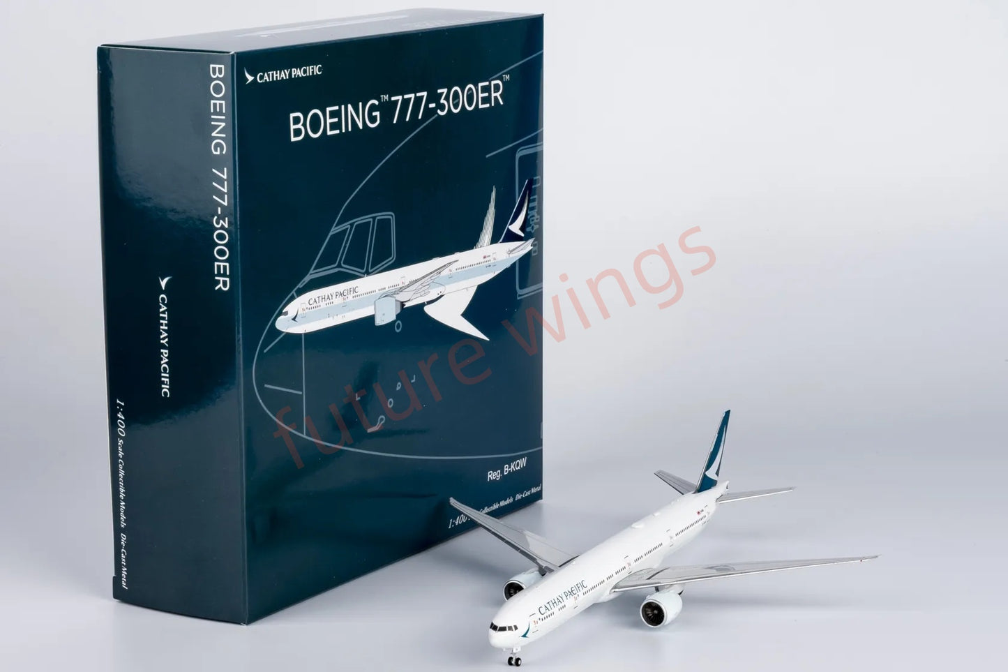 1:400 NG Models NG73069 Cathay Pacific B777-300ER B-KQW Aircraft Model+Free Tractor