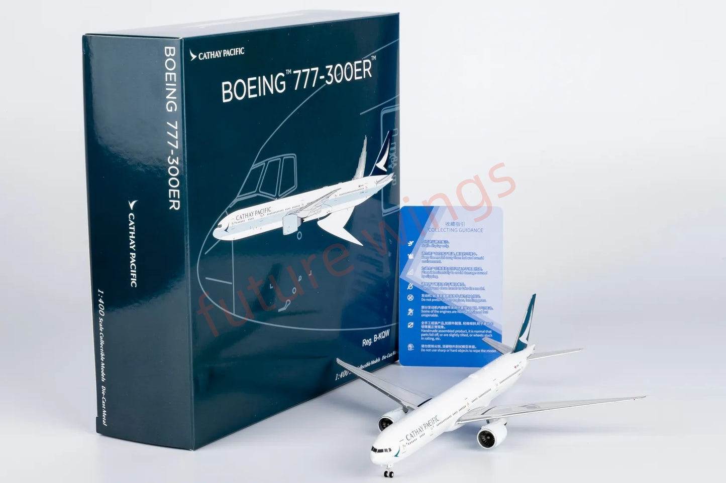 1:400 NG Models NG73069 Cathay Pacific B777-300ER B-KQW Aircraft Model+Free Tractor