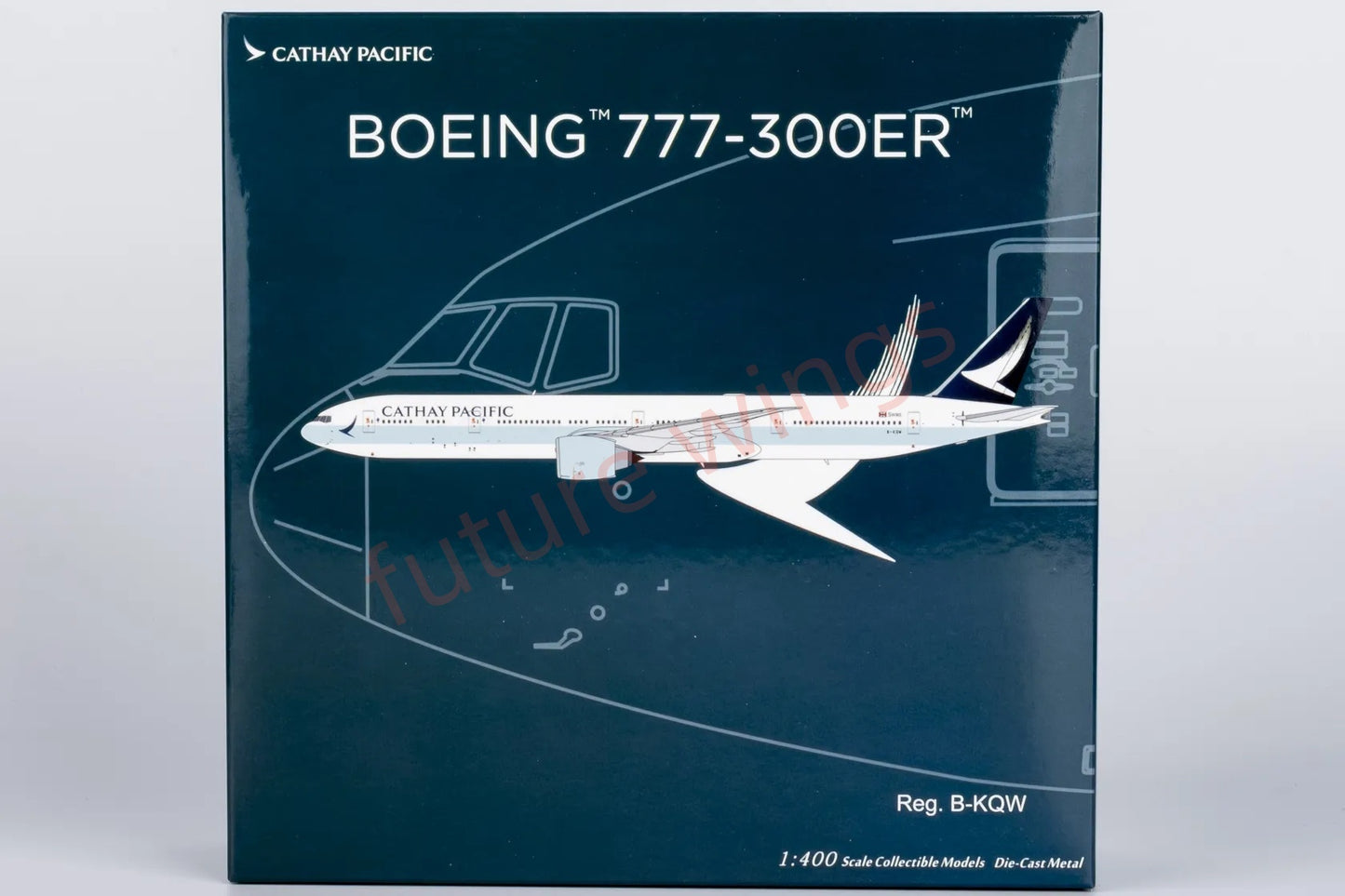 1:400 NG Models NG73069 Cathay Pacific B777-300ER B-KQW Aircraft Model+Free Tractor