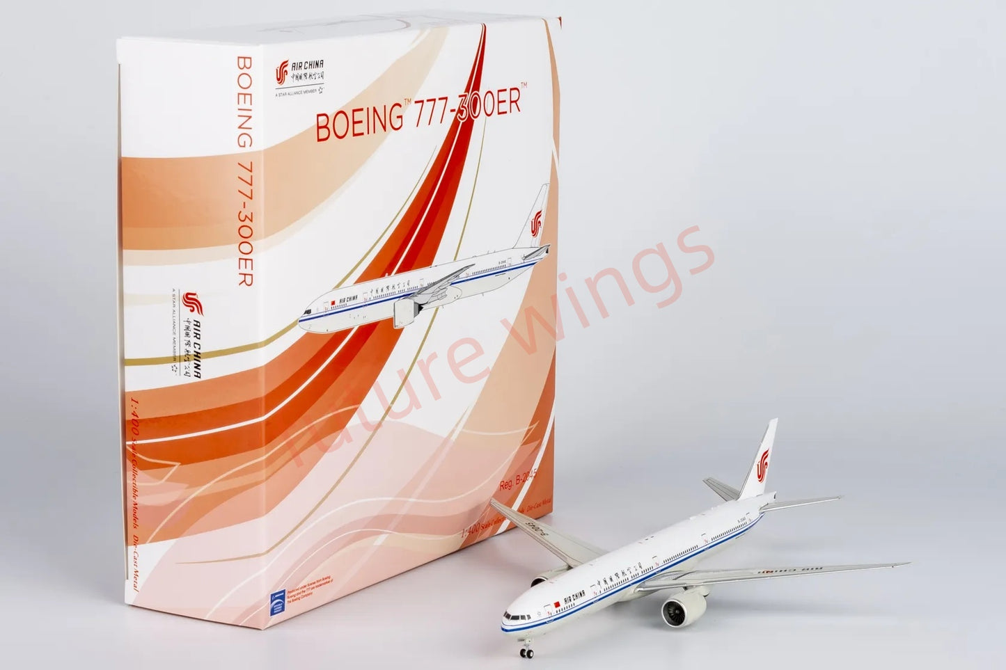 1:400 NG Models NG73065 Air China B777-300ER B-2045 Aircraft Model+Free Tractor