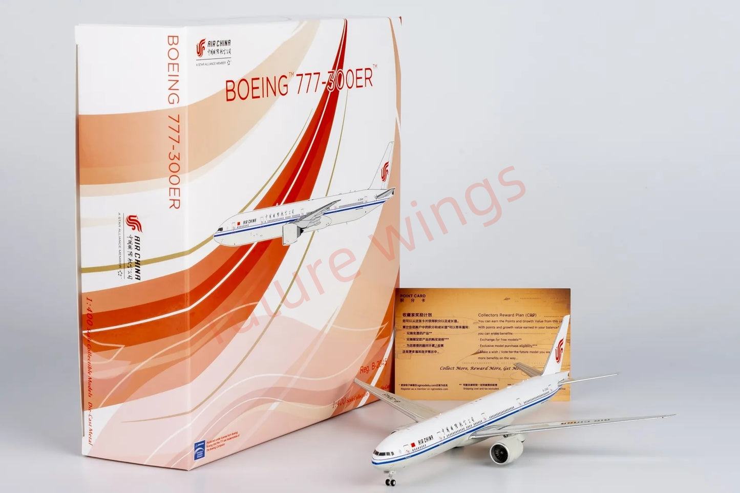 1:400 NG Models NG73065 Air China B777-300ER B-2045 Aircraft Model+Free Tractor
