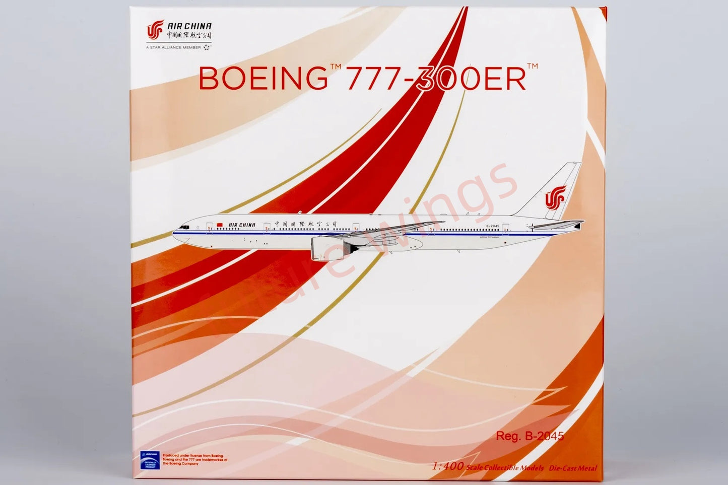 1:400 NG Models NG73065 Air China B777-300ER B-2045 Aircraft Model+Free Tractor