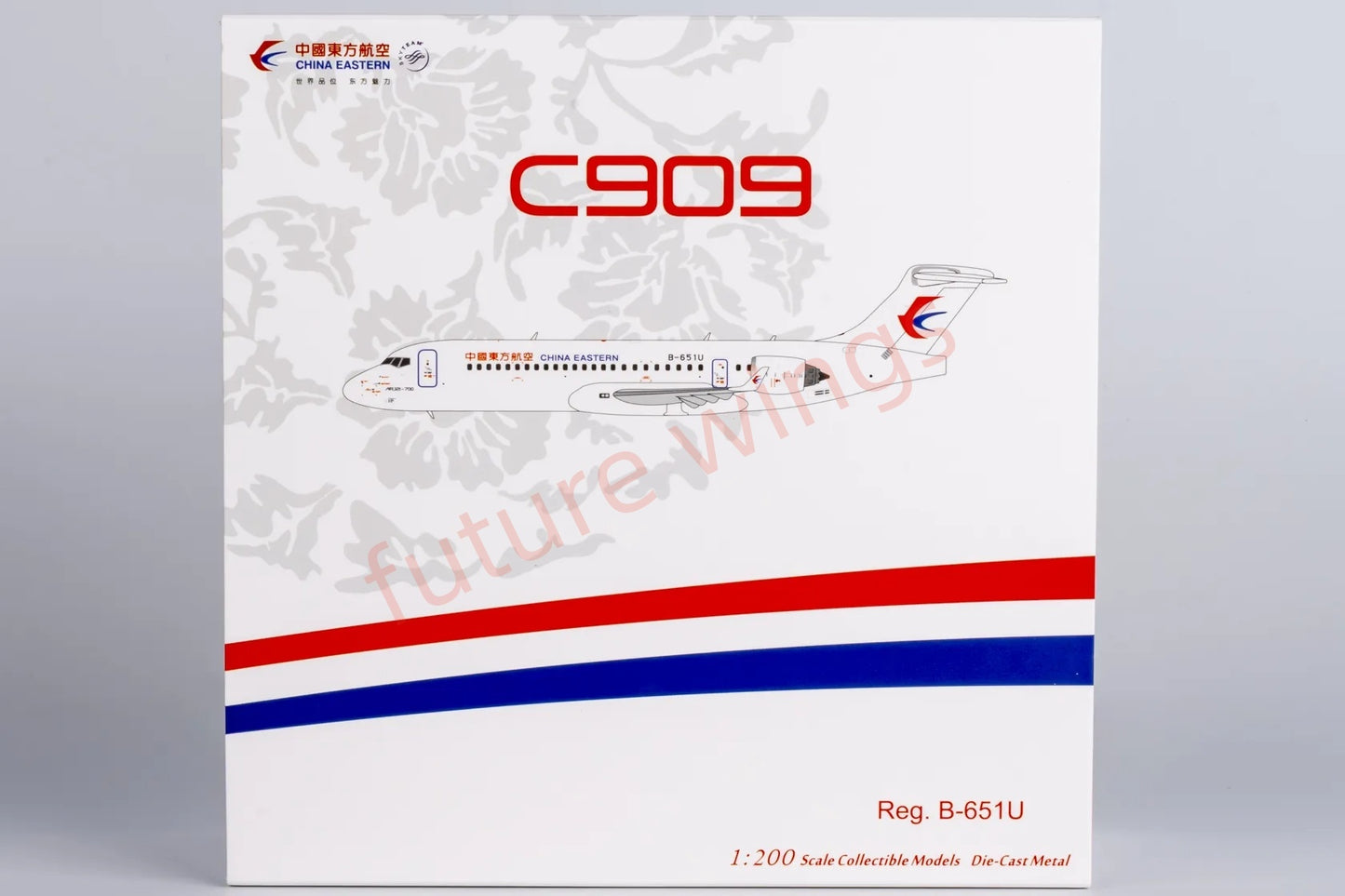 1:200 NG Models NG20128 China Eastern Airlines C909(ARJ21-700) B-651U Aircraft Model