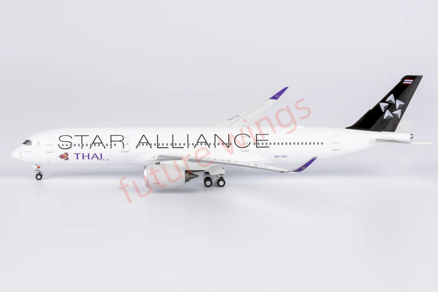 1:400 NG Models NG39083 Thai Airways A350-900 HS-THU "Star Alliance" Aircraft Model+Free Tractor