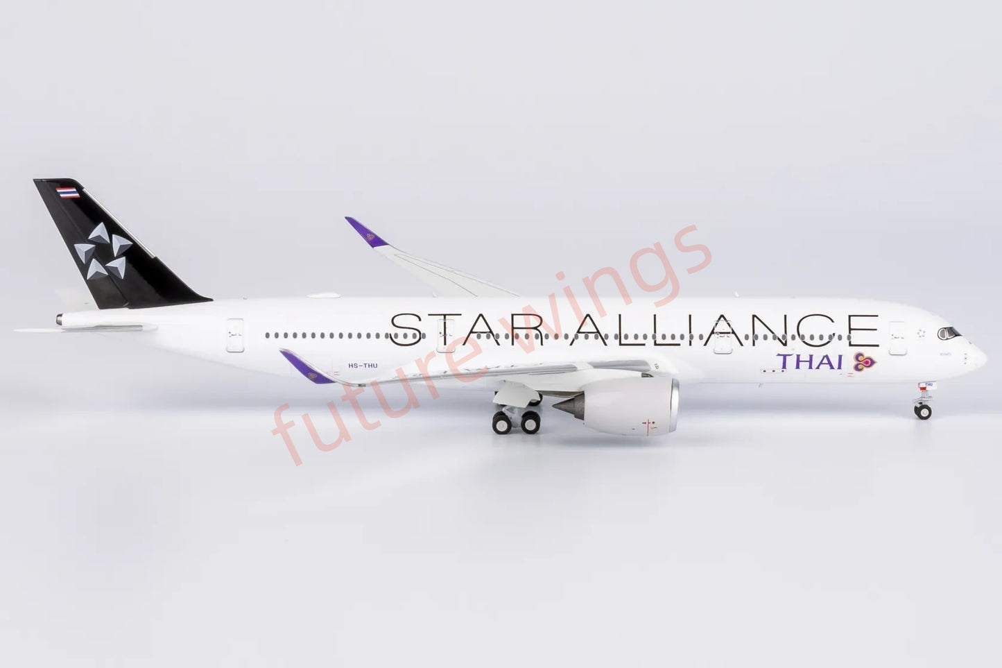 1:400 NG Models NG39083 Thai Airways A350-900 HS-THU "Star Alliance" Aircraft Model+Free Tractor
