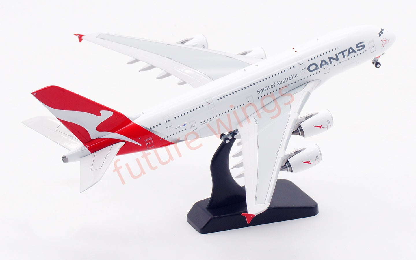 1:400 Aviation400 Qantas Airways A380 VH-OQA Aircraft Model Free Tractor+Stand