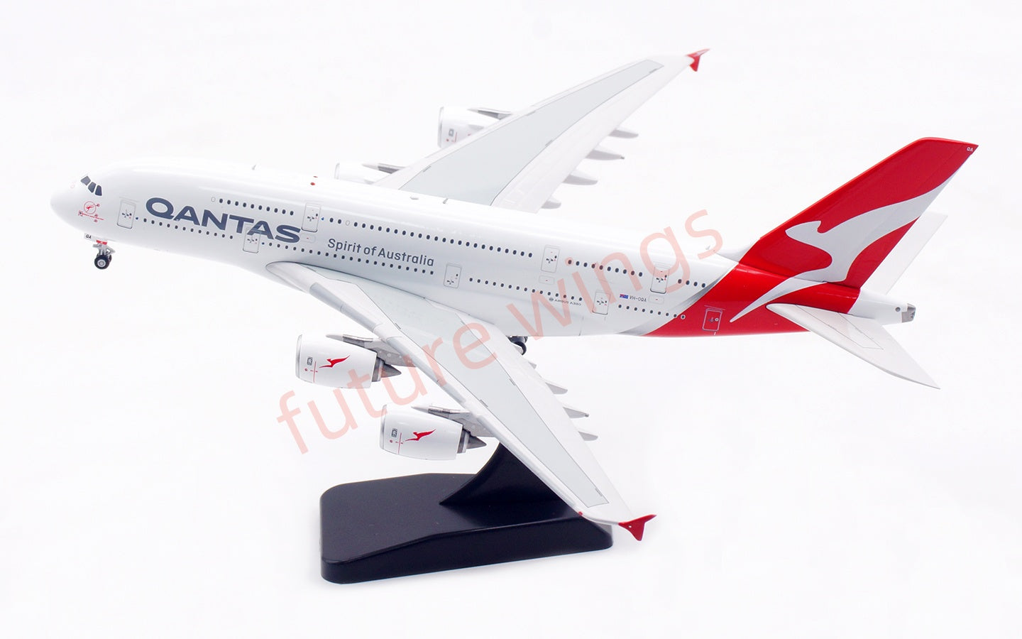 1:400 Aviation400 Qantas Airways A380 VH-OQA Aircraft Model Free Tractor+Stand