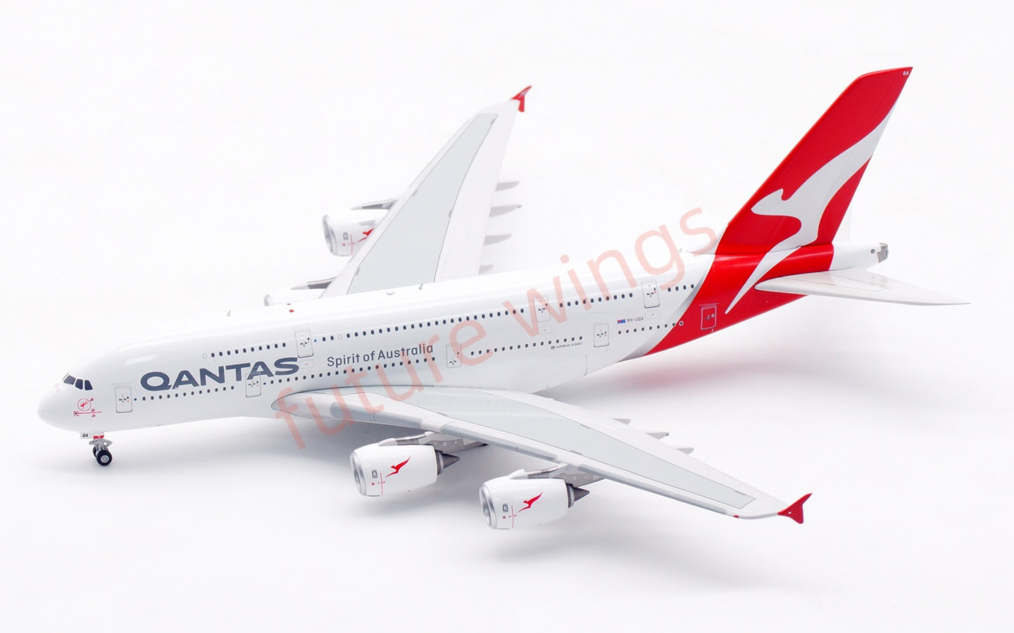 1:400 Aviation400 Qantas Airways A380 VH-OQA Aircraft Model Free Tractor+Stand
