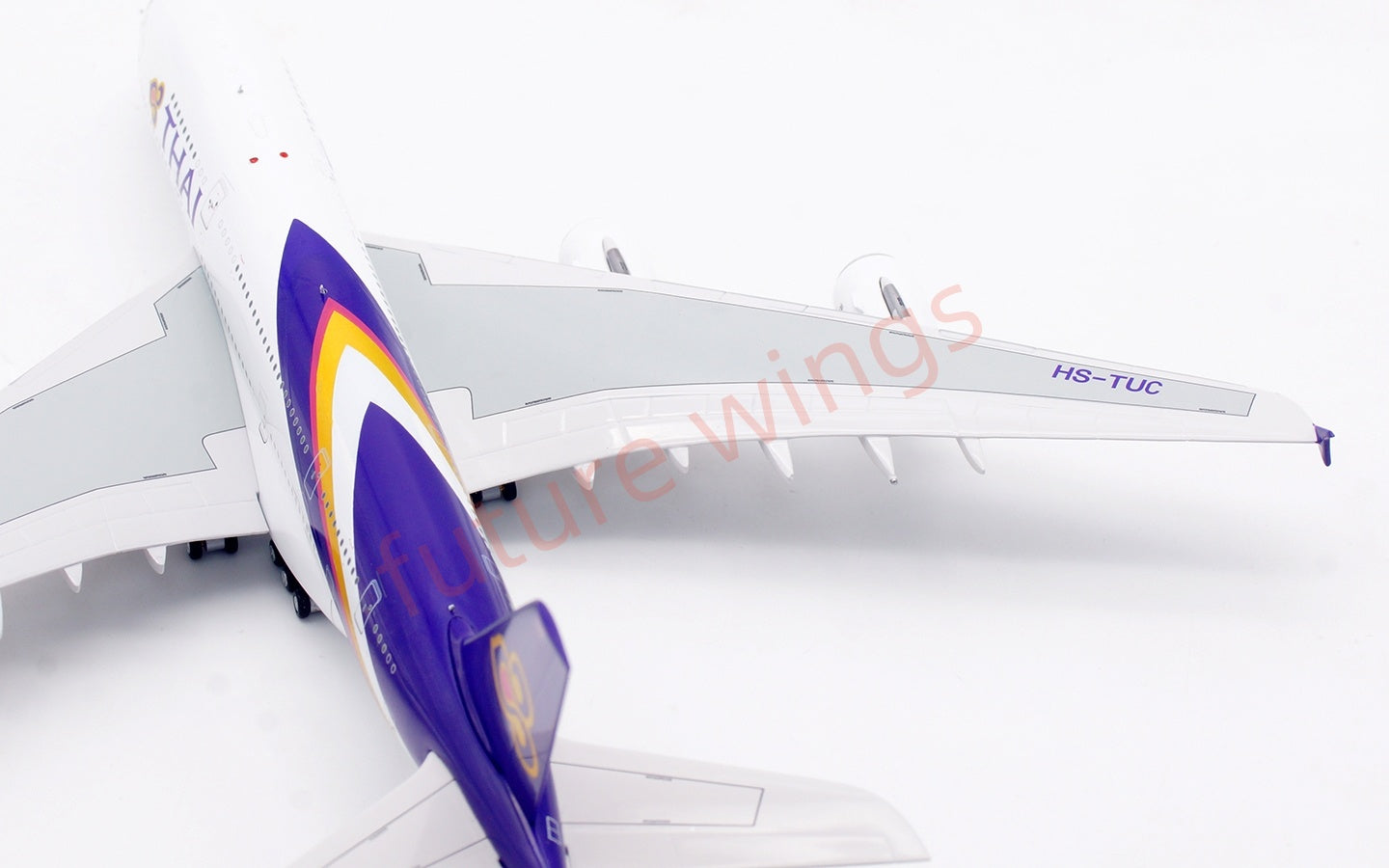 1:400 Aviation400 Thai Airways A380 HS-TUC Aircraft Model Free Tractor+Stand