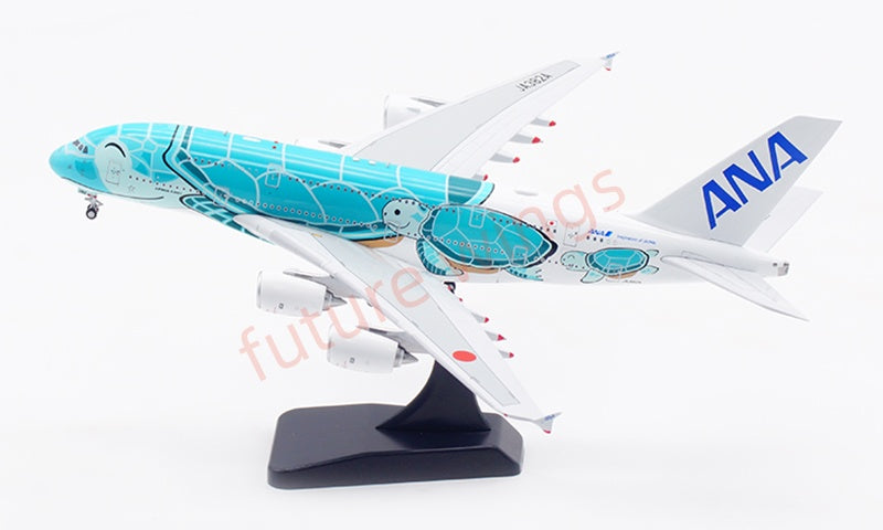 1:400 Aviation400 ANA A380 JA382A Aircraft Model Free Tractor+Stand