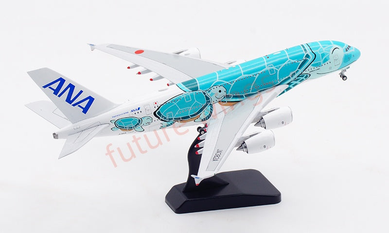 1:400 Aviation400 ANA A380 JA382A Aircraft Model Free Tractor+Stand