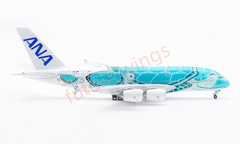 1:400 Aviation400 ANA A380 JA382A Aircraft Model Free Tractor+Stand