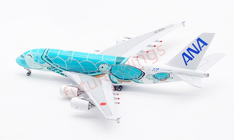 1:400 Aviation400 ANA A380 JA382A Aircraft Model Free Tractor+Stand