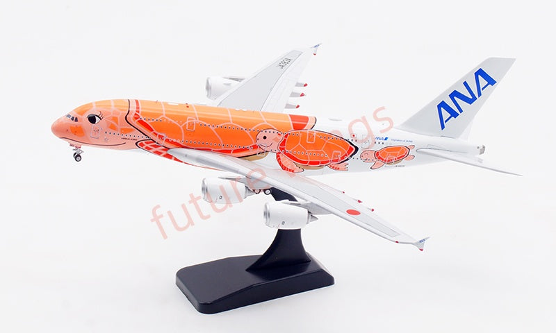 1:400 Aviation400 ANA A380 JA383A Aircraft Model Free Tractor+Stand
