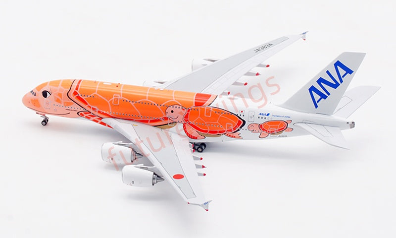 1:400 Aviation400 ANA A380 JA383A Aircraft Model Free Tractor+Stand