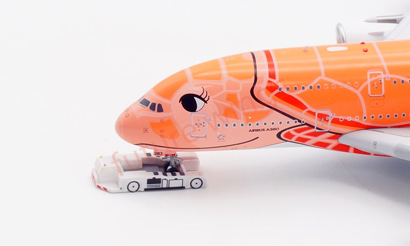 1:400 Aviation400 ANA A380 JA383A Aircraft Model Free Tractor+Stand