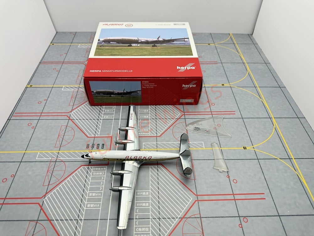 1:200 Herpa Wings TWA/Lufthansa/Alaska Lockheed L-1649A Diecast Aircraft Model