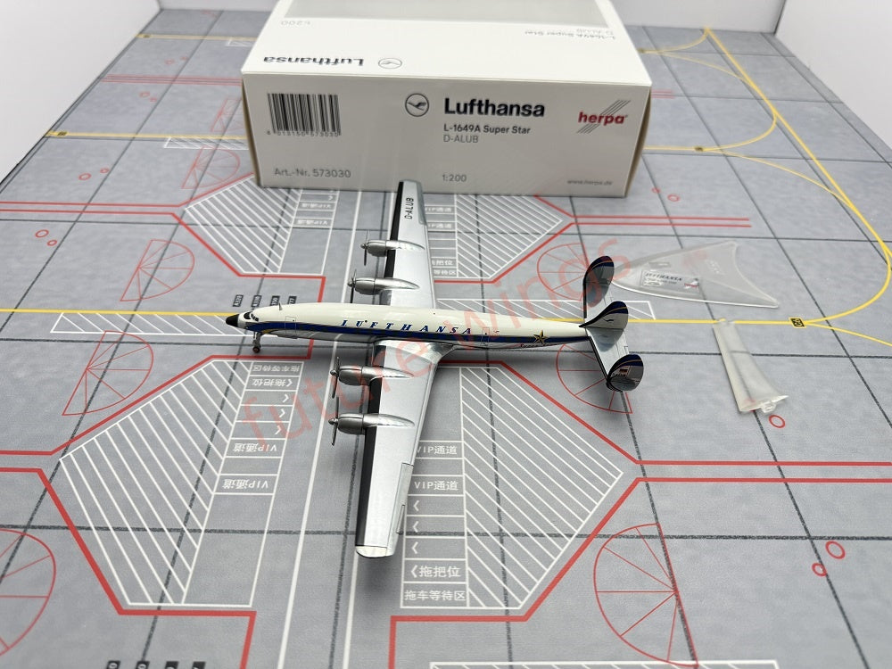1:200 Herpa Wings TWA/Lufthansa/Alaska Lockheed L-1649A Diecast Aircraft Model