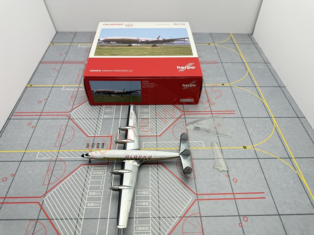 1:200 Herpa Wings TWA/Lufthansa/Alaska Lockheed L-1649A Diecast Aircraft Model