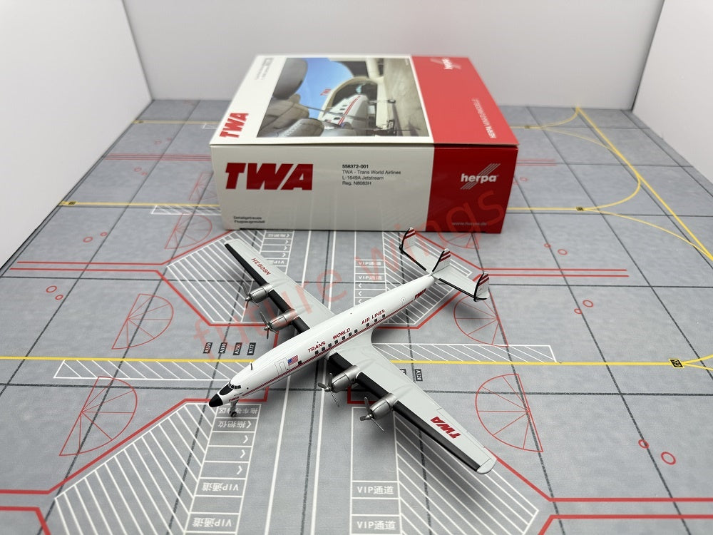 1:200 Herpa Wings TWA/Lufthansa/Alaska Lockheed L-1649A Diecast Aircraft Model