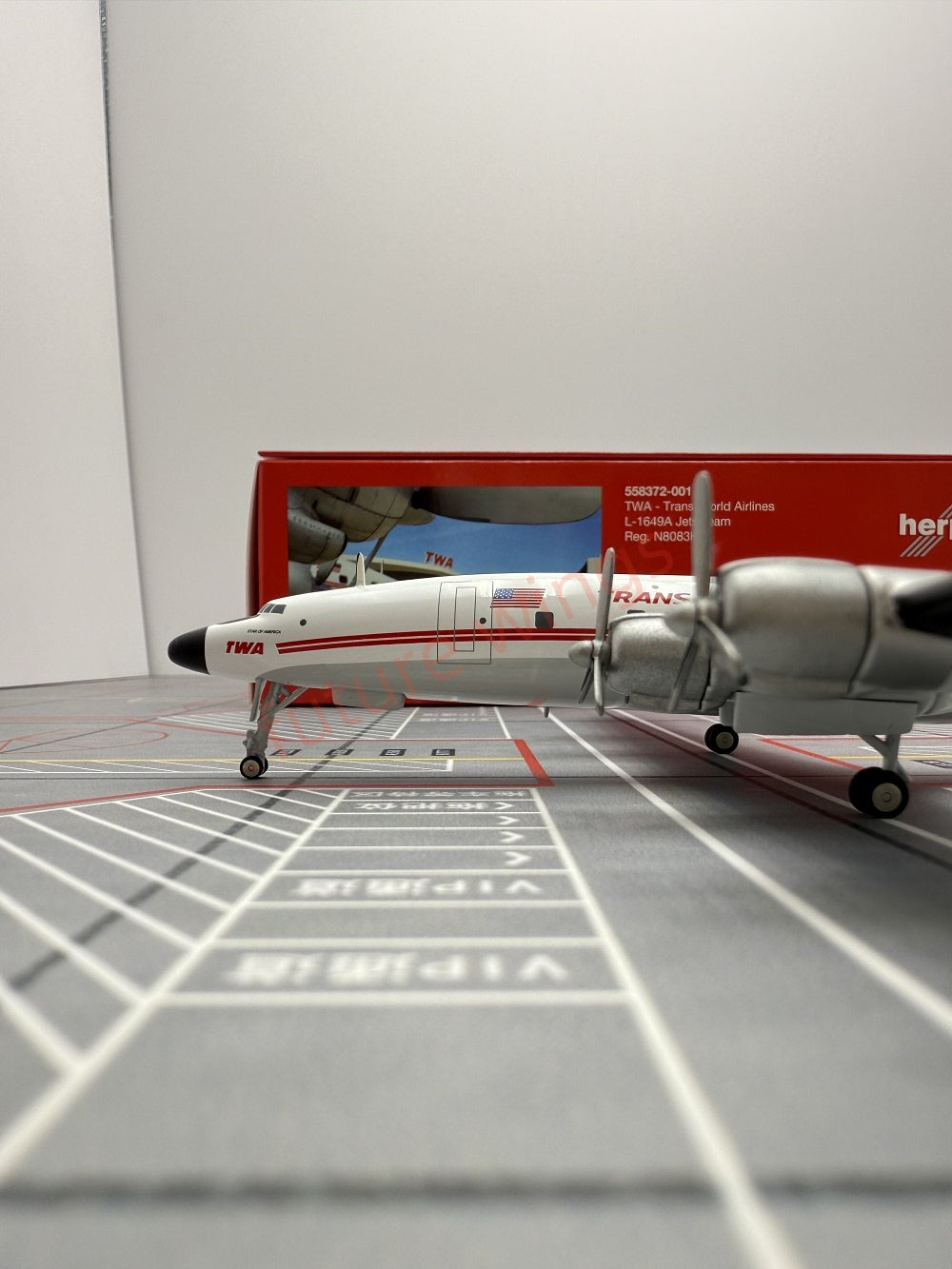 1:200 Herpa Wings TWA/Lufthansa/Alaska Lockheed L-1649A Diecast Aircraft Model
