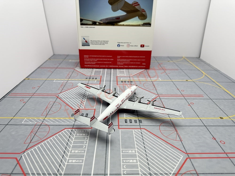 1:200 Herpa Wings TWA/Lufthansa/Alaska Lockheed L-1649A Diecast Aircraft Model