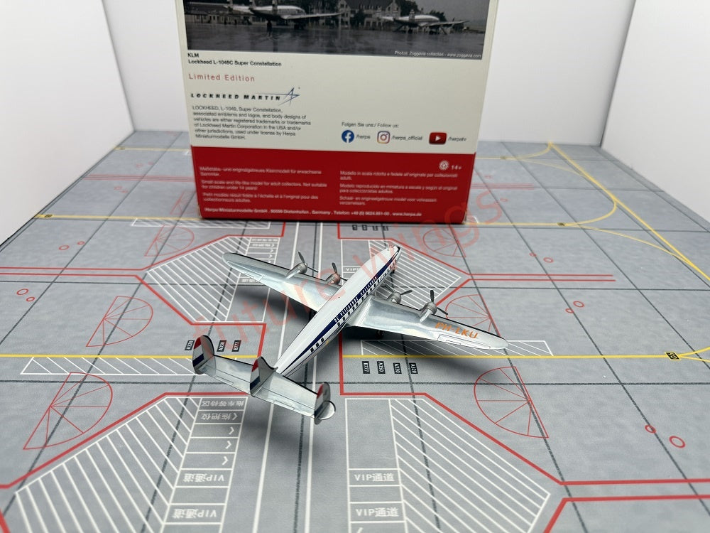 1:200 Herpa Wings 571746 KLM Lockheed L-1049C PH-LKU Diecast Aircraft Model